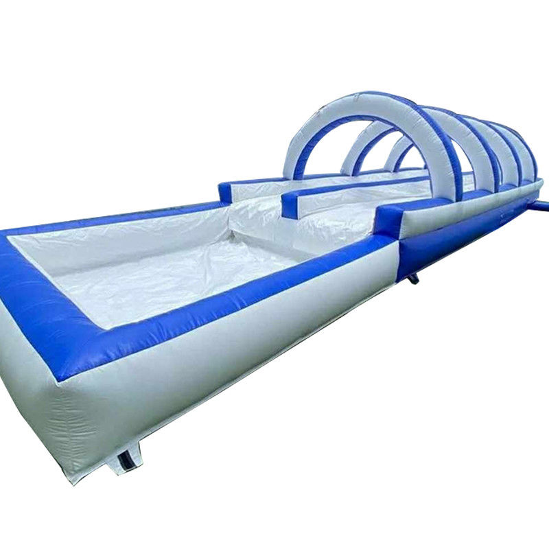 angepasste Farbe Wasserrutsche aufblasbar mit großen Wasserpool 12x3x3m oder angepasste Größe