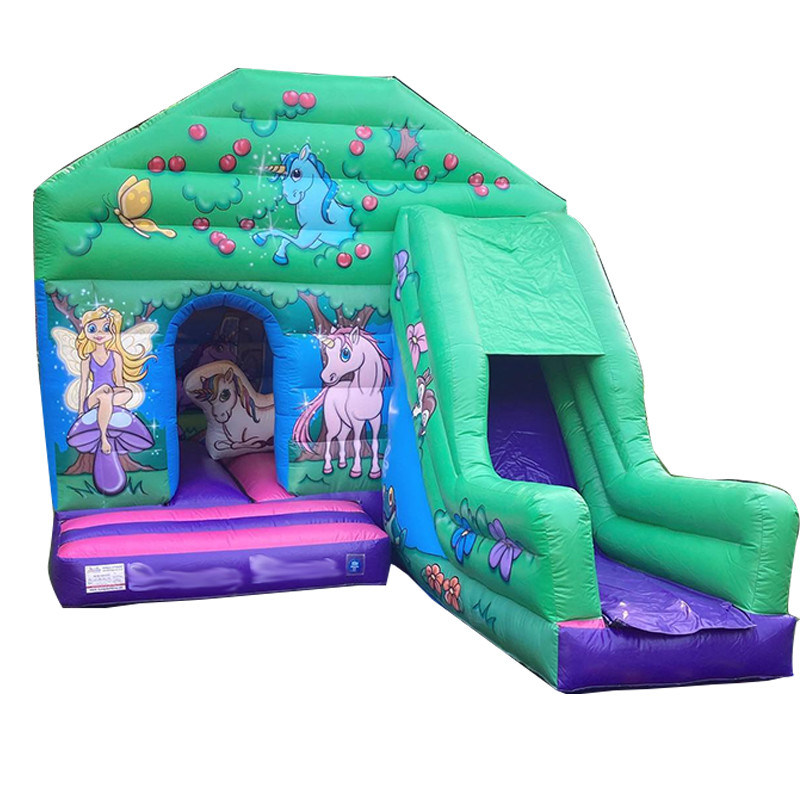0.55mm PVC Vinyl Plane Bouncer House mit Rutsche Innen- und Außenunterhaltung