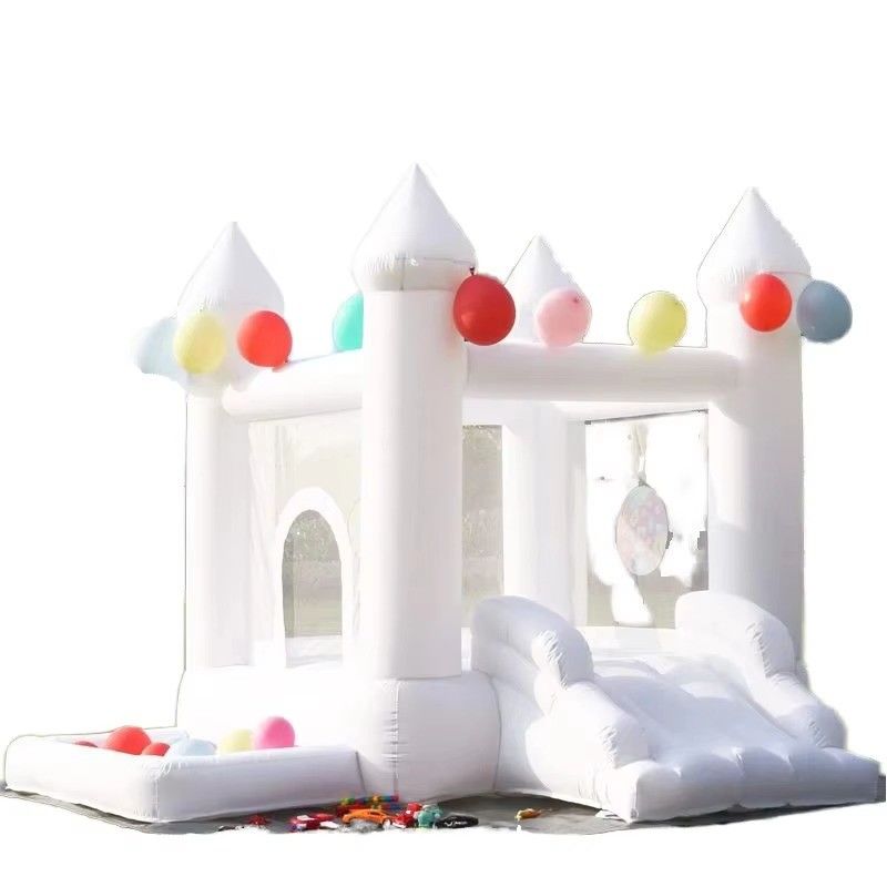 CE/EN71/EN14960 Zertifizierter PVC-Weiß aufblasbarer Einzelschläger für Spielplätze und Partys