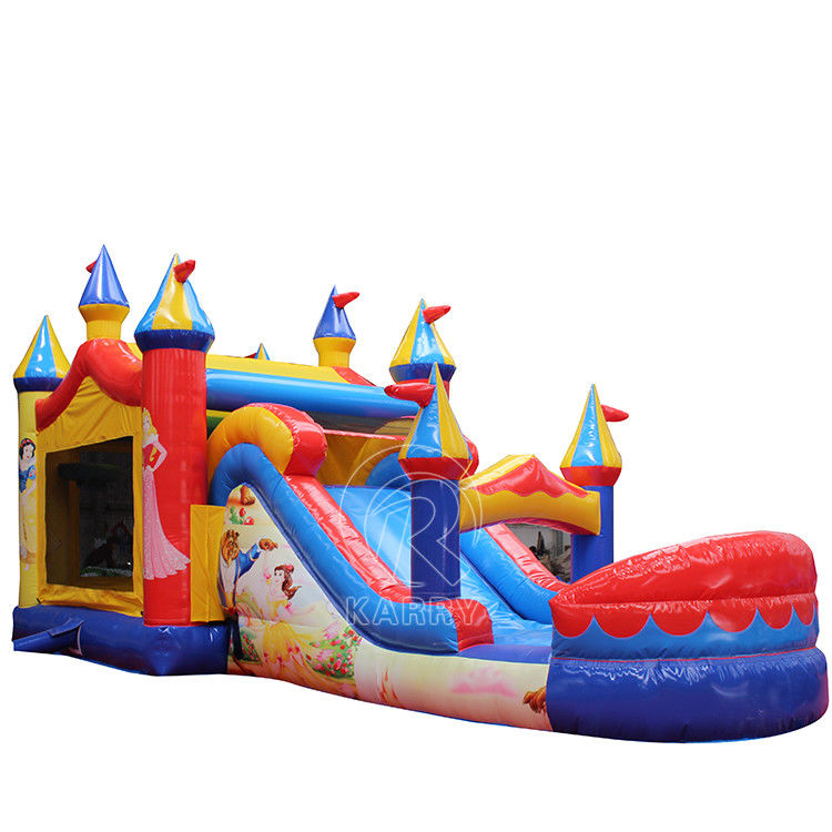 PVC aufblasbares Sprunghaus Wasserrutsche Combo für Unisex Prinzessin Party Hinterhof Spaß