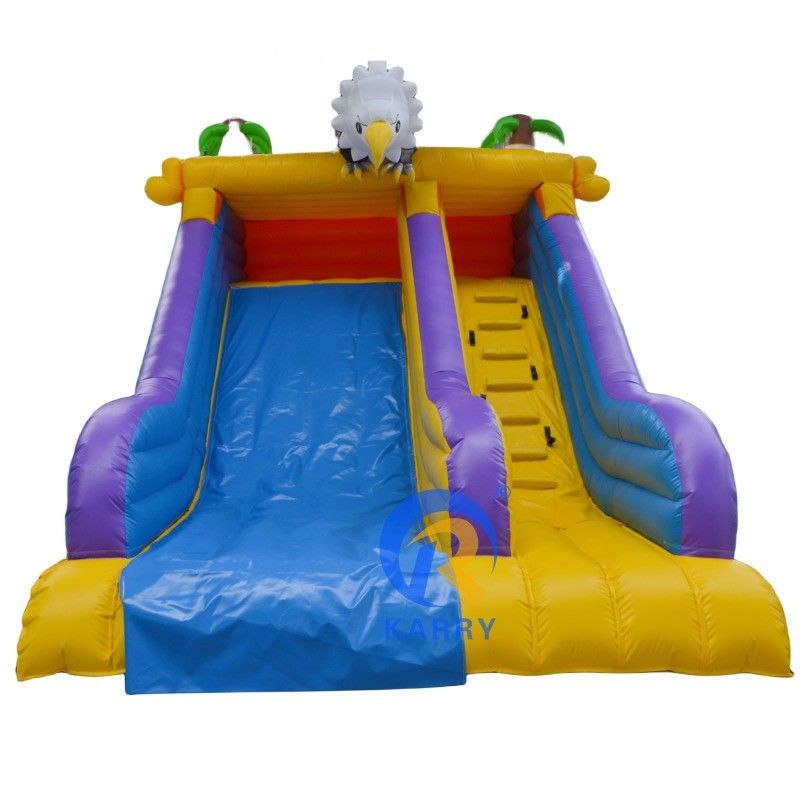 Anpassungsgröße Outdoor Entertainment Angry Crow aufblasbare Wasserrutschen für Kinder spielen