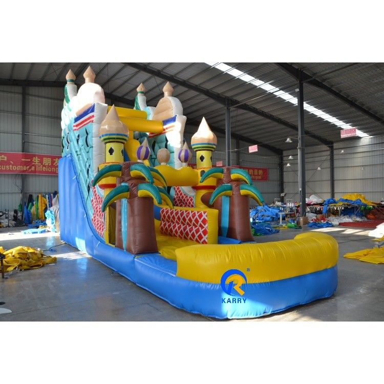 27FT Prinzessin Schloss Themen kommerzielle aufblasbare Wasserrutschen Outdoor Trocken für Erwachsene