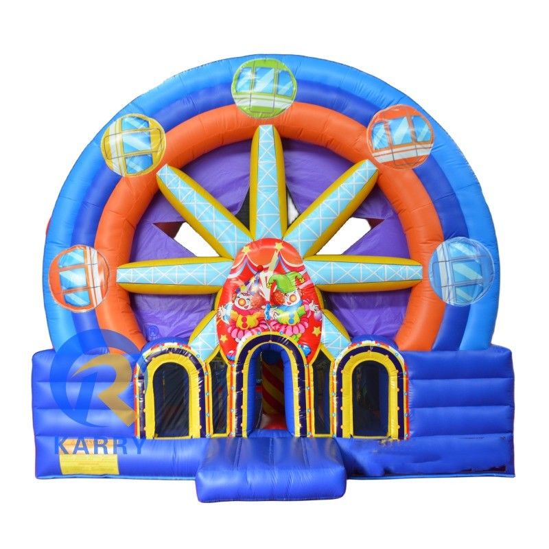 PORTABLE Kindersprungspiel Spielzeug Riesenrad Aufblaseschloss für den Freien