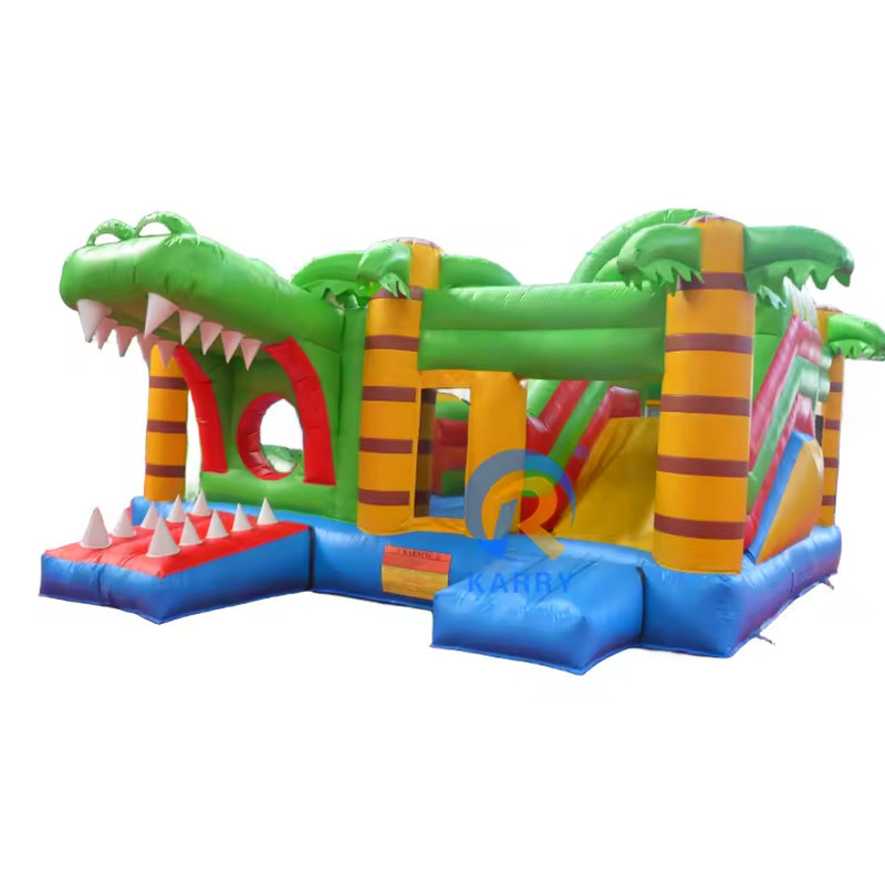 Pretty Good Jungle Krokodil Schloss Rutsche aufblasbar für kommerzielle Mietgeschäft