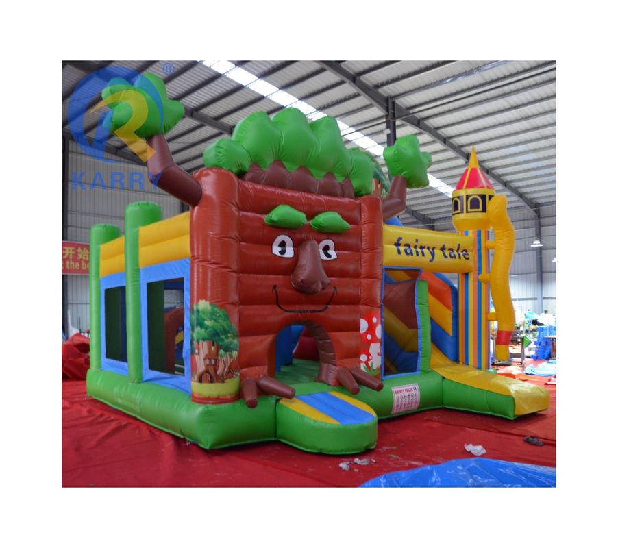 Funktionen PORTABLE Die neueste Waldschloss-Rutsche Outdoor-Spielzeugschloss für Zuhause / Unternehmen