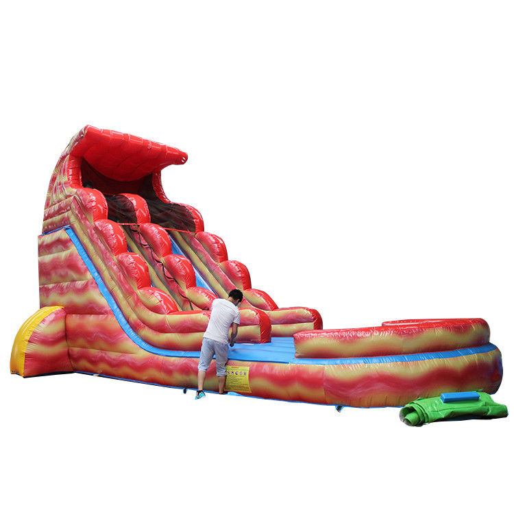 EN71/EN14960/CE Zertifiziertes aufblasbares Wasserrutschen-Spielzentrum für Kinder im Freien