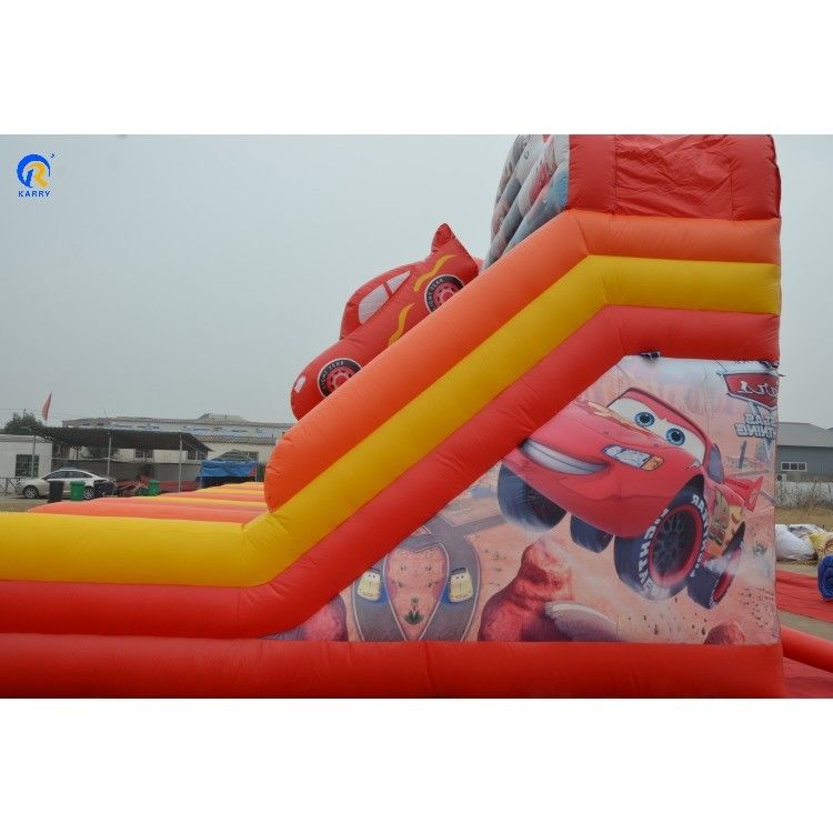 Erwachsene Bouncy Doppelslide aufblasbare Wasserrutsche Poolfahrzeuge für Outdoor-Unterhaltung