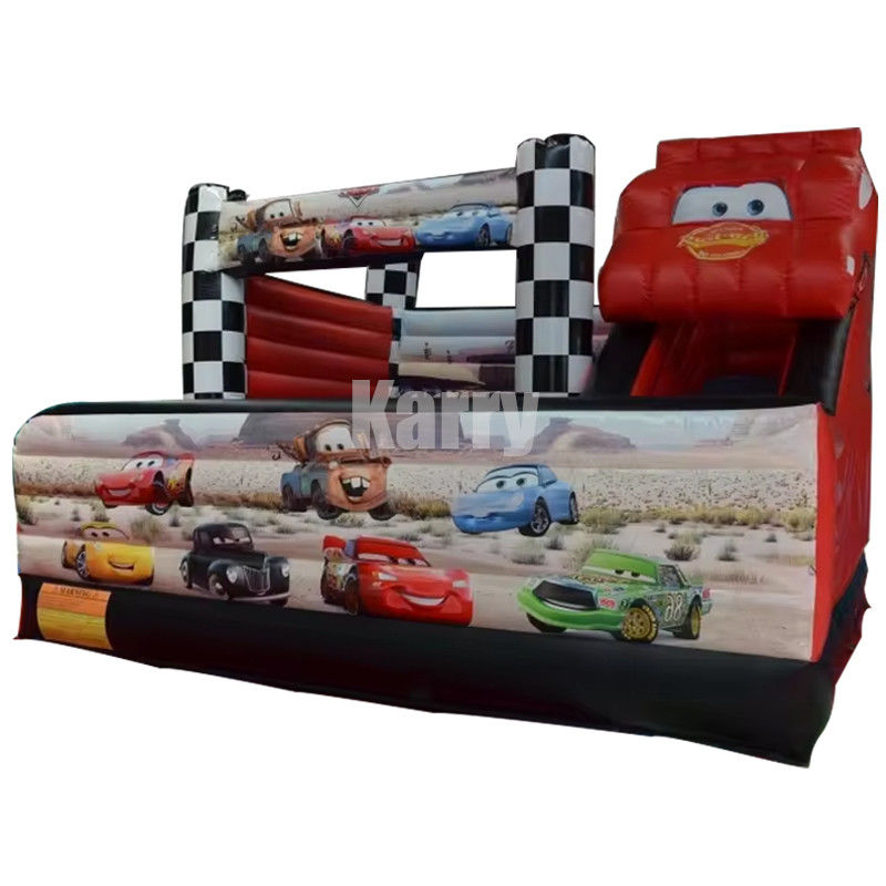 5*5m Roter Rennwagen-Combo Schloss Rutsche Aufblasbare Sprungbouncer-Combo und Effizienz