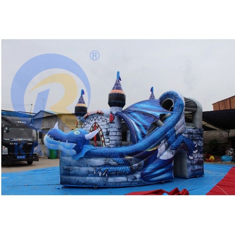 Zubehör-Reparatur-Kits enthalten in Trend 3D Blauer Drache Aufblasbares Schloss mit Rutsche