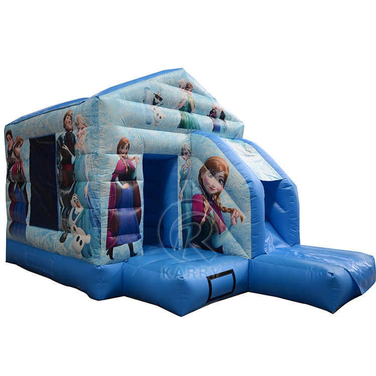 Commercial aufblasbares Sprunghaus Combo Slide Portable Frozen Castle für Spaß Partys