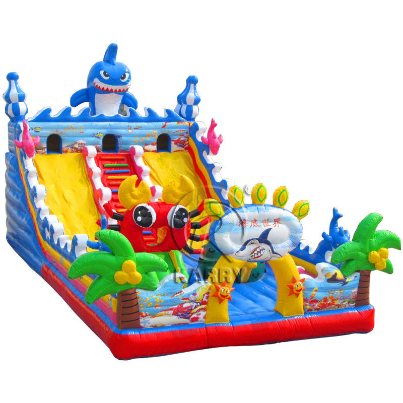 Anpassen Sie Sea World Fun City Aufblasplatz für Kinder Große Sprungburg