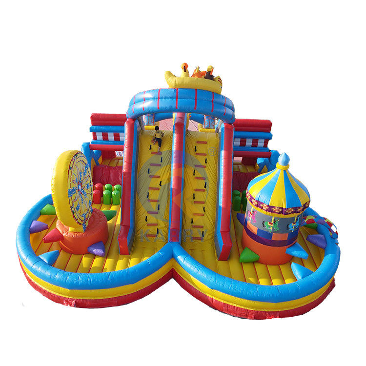 Großer aufblasbarer Springer Sprung Schloss Rutsche für Unisex Joy City Wasserwelt