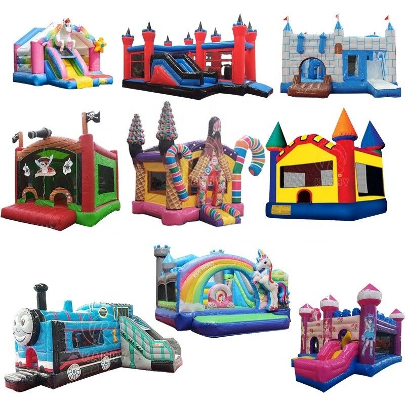 Farbenfrohe Minnie Maus Sprungburg aufblasbare Sprungbouncer Zeichentrickfilm Sprunghaus