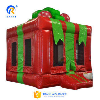 Eigenschaften PORTABLE Aufblasbare schicke Geschenkbox Wasser Jumper Türsteher Haus zum Verkauf