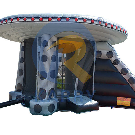 Unisex Outdoor Fun UFO kommerzielle aufblasbare Sprungburg mit Rutschen- und Sprungbereich