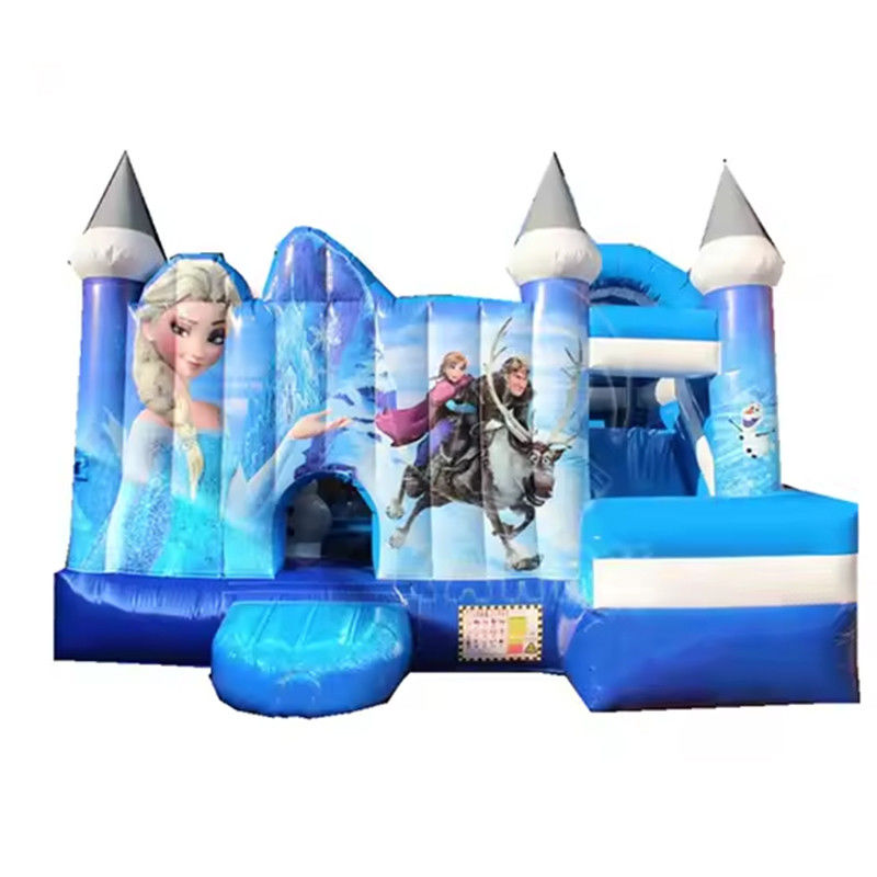 Jumping Castle Slide Combo Custom Frozen Thema aufblasbares Sprunghaus für Party Spaß