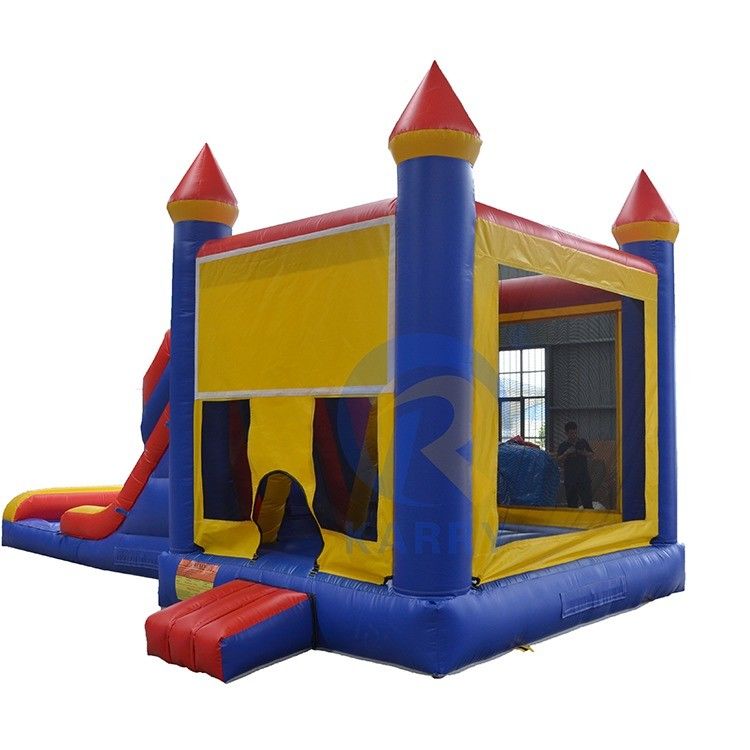 Custom Kids Games Aufblasbares Schloss Nasse Trockene Aussteiger Pool Rutsche Combo Sprung Schloss mit Wasserslide Pool Alter 14