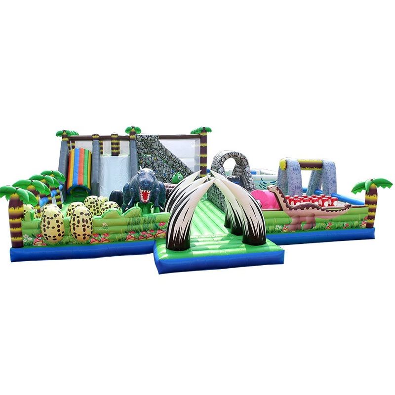 CE-Zertifikat Portable Dino aufblasbare Trampolin-Schütze Combo City Slide für Kinder