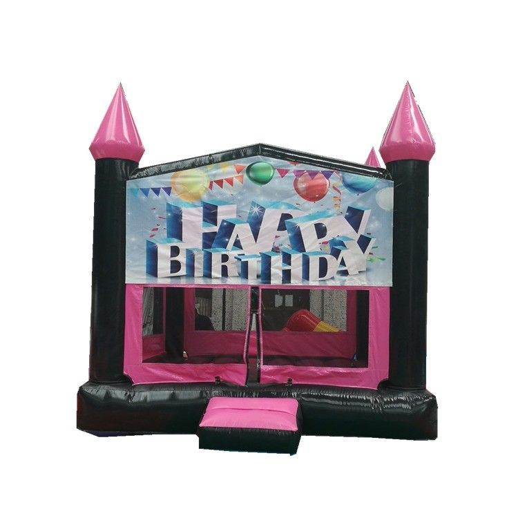 PORTABLE Eigenschaften Aufblasbares Schloss PVC Sprunghaus Sprungrutsche für Kinder Spaß