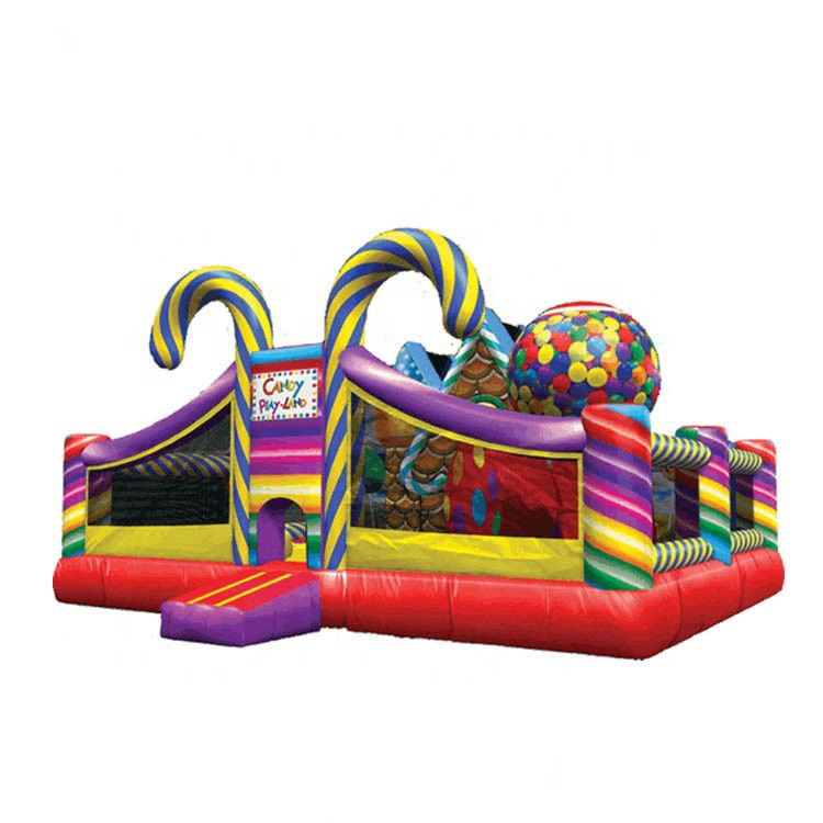 14 Jahre hoch PVC Kinder Spaß Vergnügungspark Süßigkeiten aufblasbare Springburg für Outdoor-Spaß