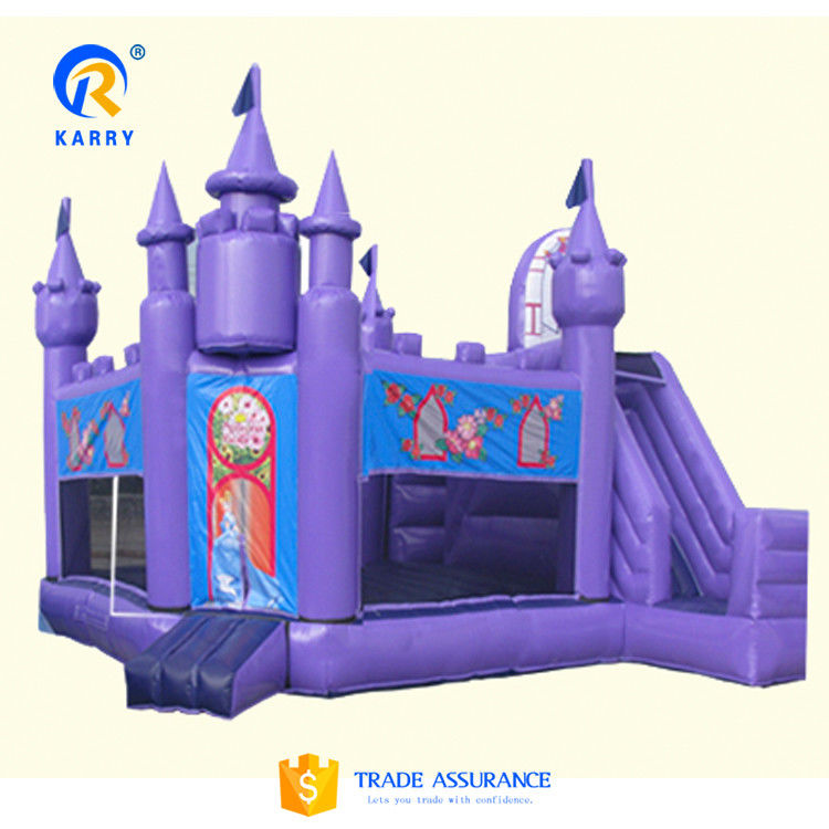 angepasste Farbe Prinzessin Schloss/Slide Combo PORTABLE Frozen Thema PVC Sprungschloss