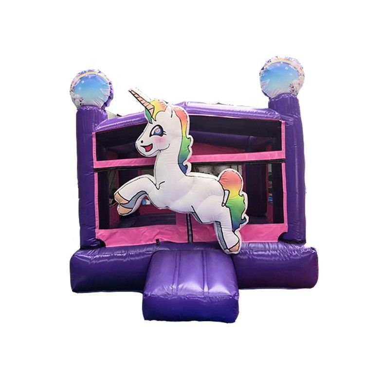 Einhorn Aufblasbare Mini Combo Bouncer Kommerzielle Luftspringen Kinder Sprungburg Ideal