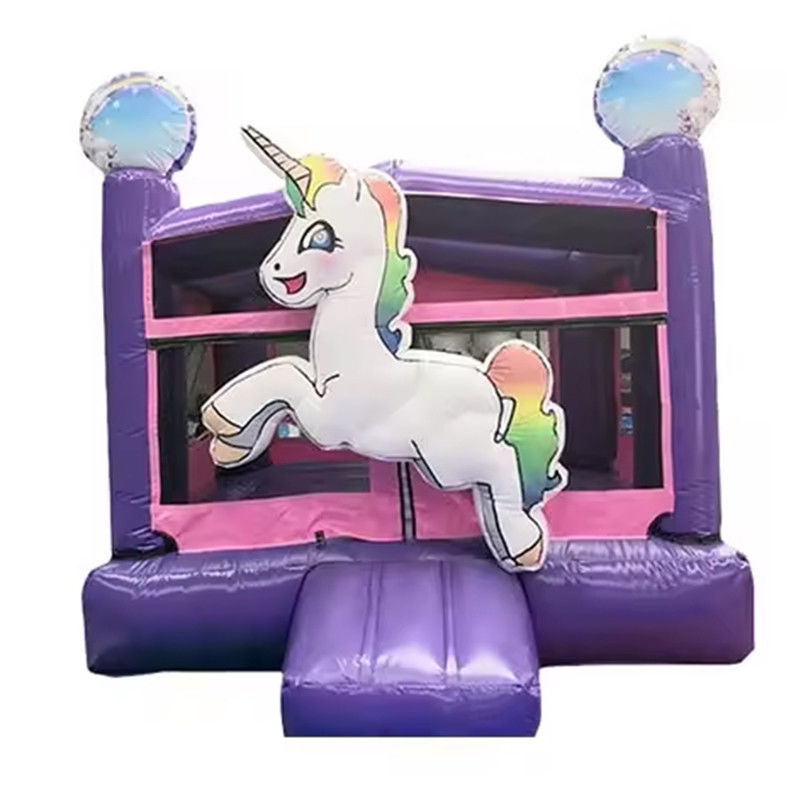 EN71/EN14960 Zertifikat Einhorn aufblasbare Sprungburg für Jumping Adventures für Kinder