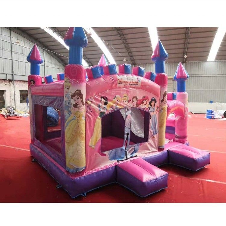 5*5*4,2m aufblasbare Luftsprung Schloss Combo-Rutsche für Pink Princess