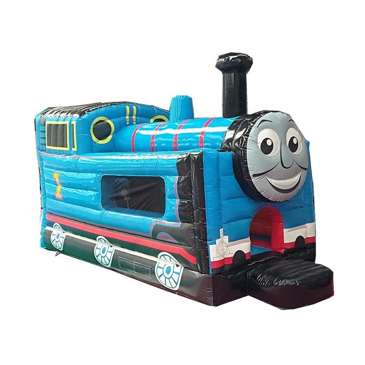 Wie auf dem Bild Thomas Little Train Sprungschloss Schieberegler Combo Aufblasung Schloss mit Schieberegler