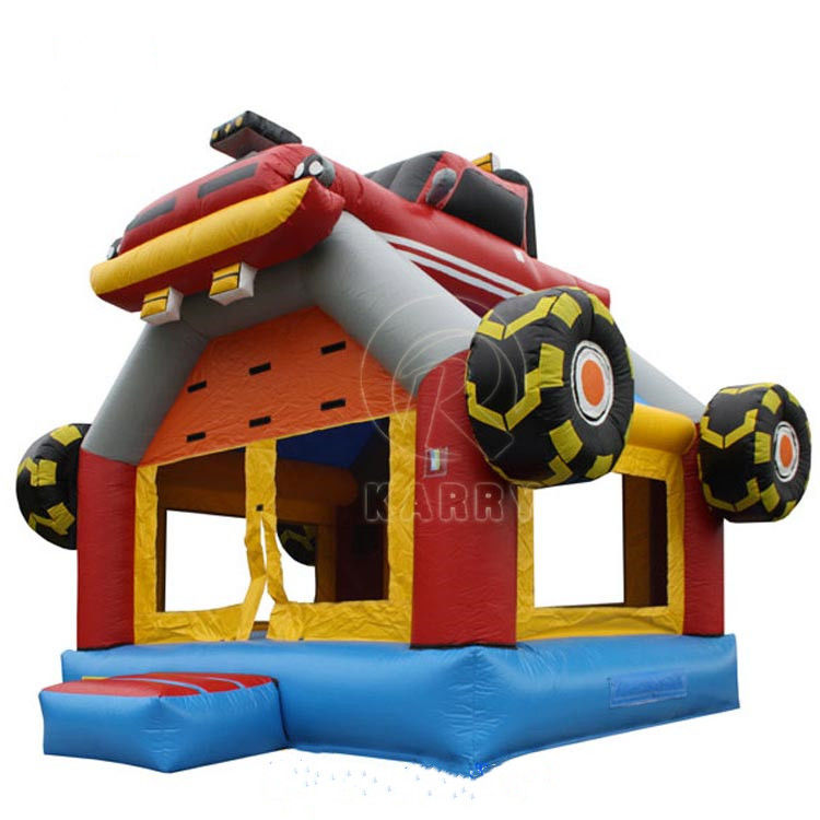 Holen Sie sich den besten 3D Red Racing aufblasbaren Sprung Schloss für Kinder im Amusement Park