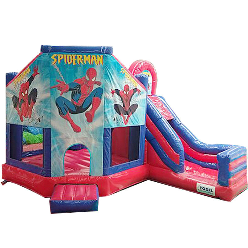 KR-BH610 kommerziell angepasstes Farbsprunghaus mit Rutsche und Spiderman