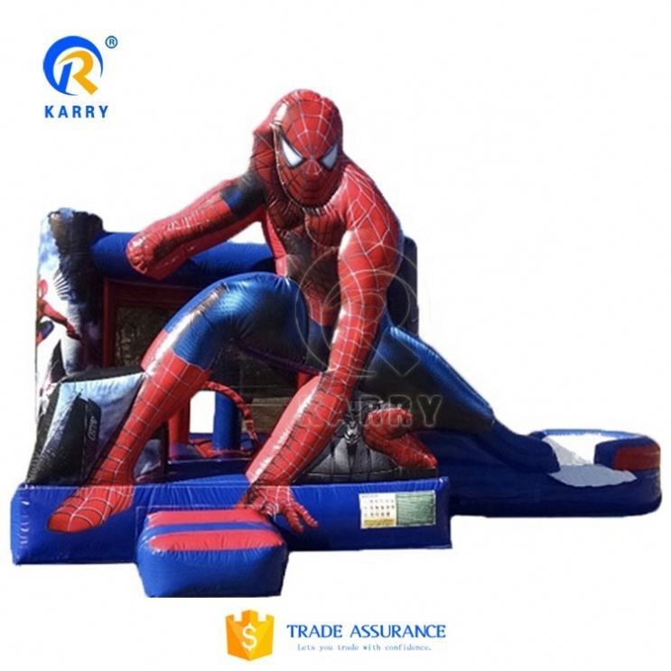 Outdoor-Spielplatz aufblasbarer Spider-Man Sprunghaus Combo-Rutsche für Kinder und Erwachsene